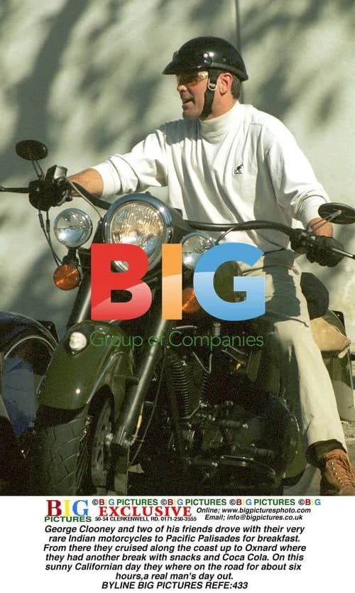 George Clooney's Rare Motorcycle Outing