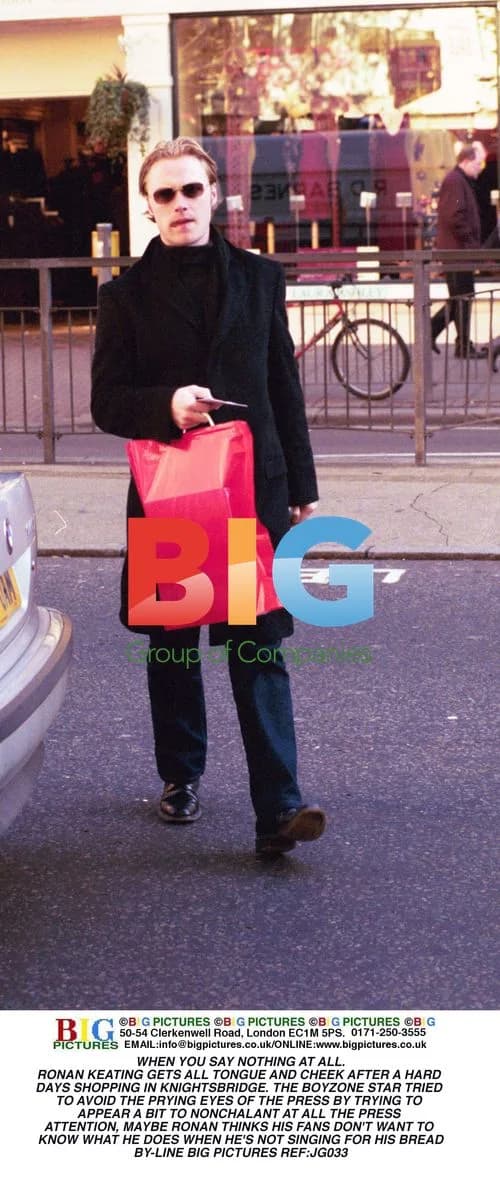 Ronan Keating Shops in Knightsbridge