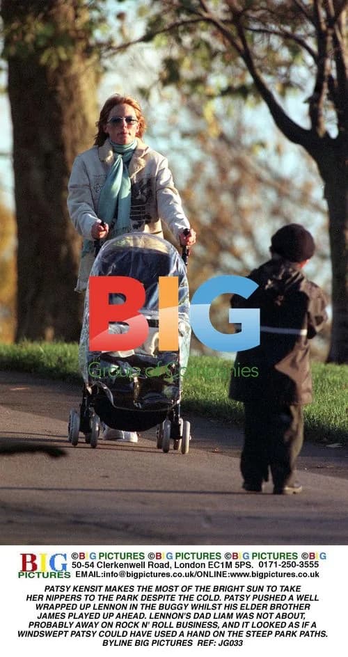 Patsy Kensit takes her sons to the park