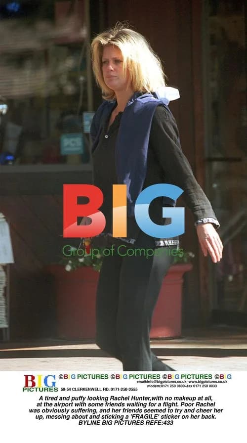 Rachel Hunter Looks Tired at Airport