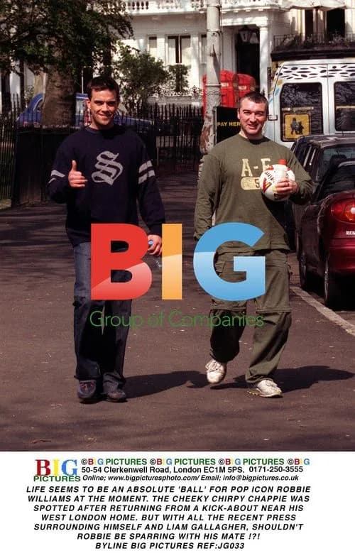 Robbie Williams Spotted After Football