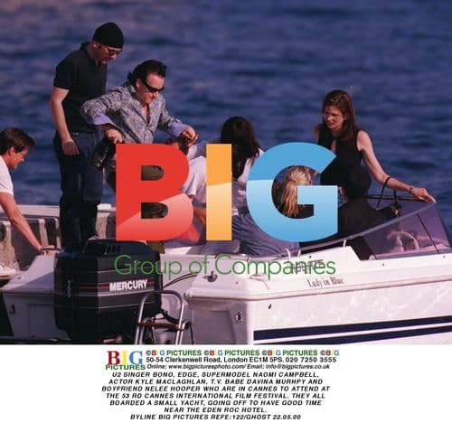 U2 Singer Bono and Celebrity Party in Cannes