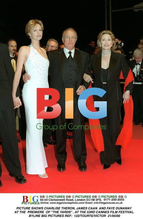 Arrival of Charlize Theron, James Caan and Faye Dunaway