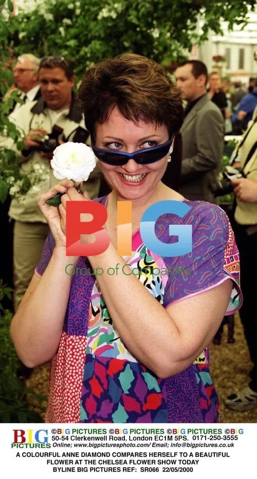 ANNE DIAMOND AT CHELSEA FLOWER SHOW