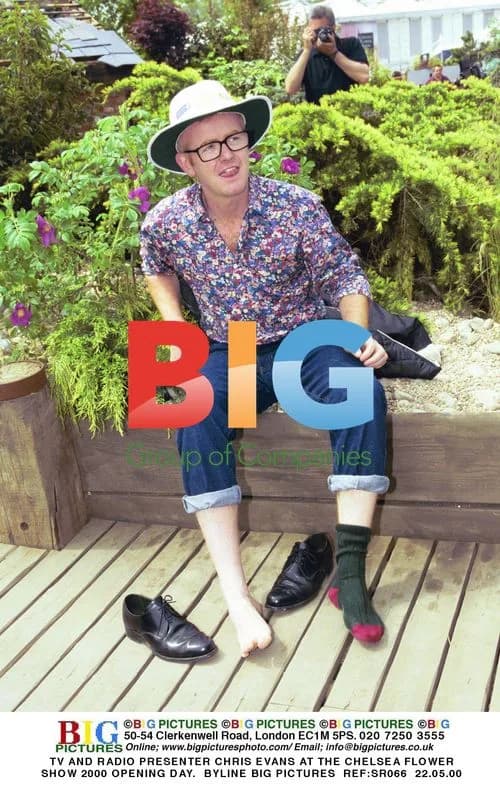 Chris Evans at Chelsea Flower Show 2000