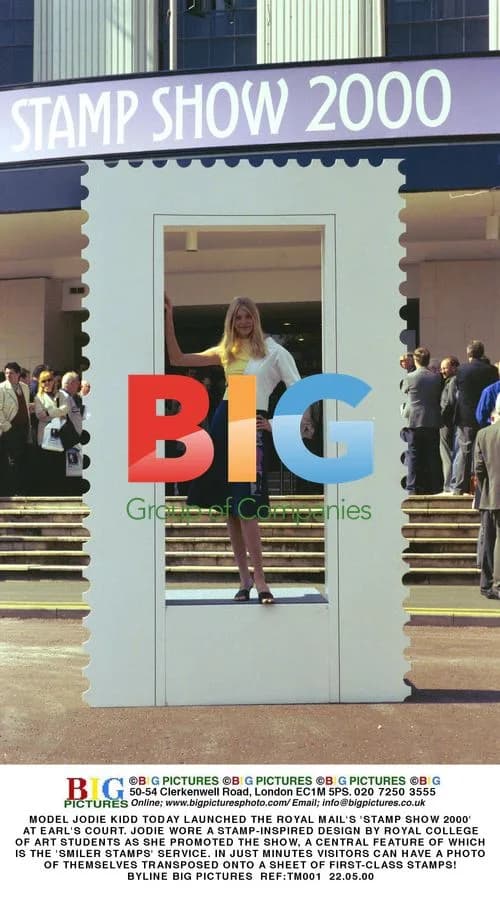 Jodie Kidd launches Stamp Show 2000