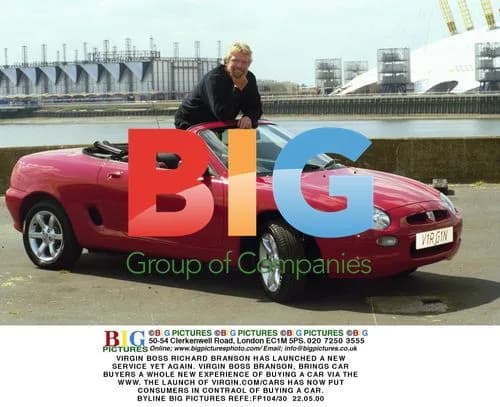 Richard Branson Launches Virgin.com/Cars