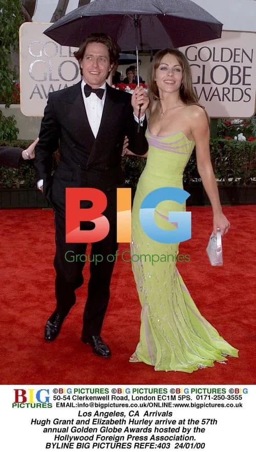 Hugh Grant and Elizabeth Hurley at Golden Globe Awards