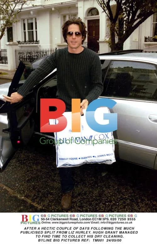 Hugh Grant Collects Dry Cleaning