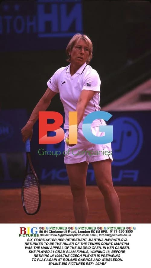 Martina Navratilova Returns to Tennis Court