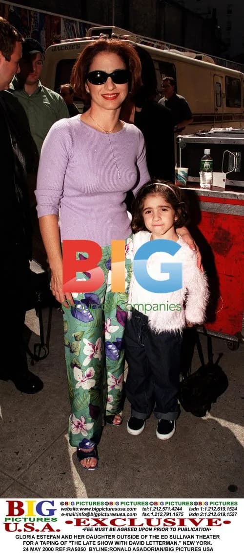 Gloria Estefan and daughter at The Late Show