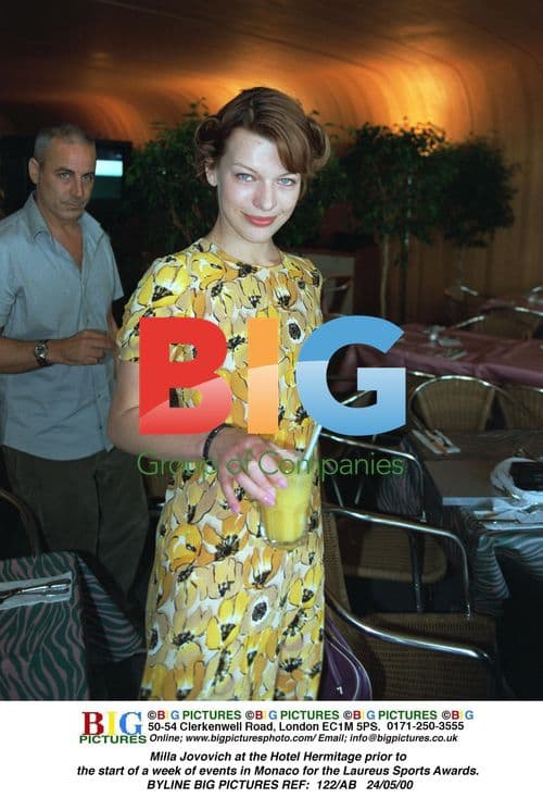 Milla Jovovich Monaco Press Conference