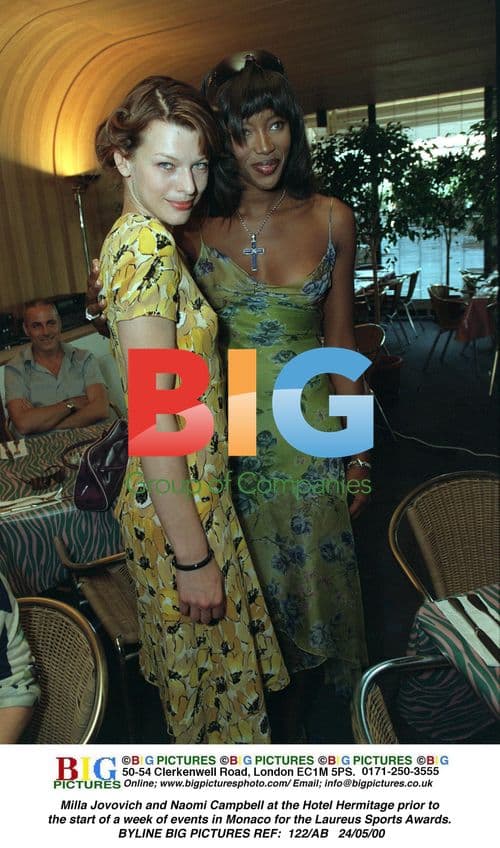 Milla Jovovich and Naomi Campbell at Laureus Sports Awards