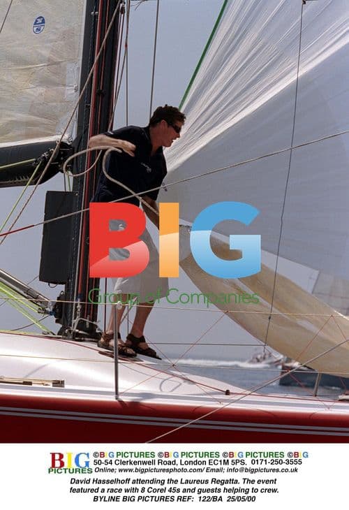 David Hasselhoff at Laureus Regatta in Monte Carlo