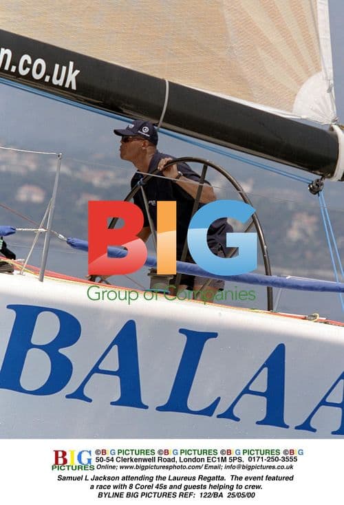 Samuel L Jackson at Laureus Regatta in Monte Carlo