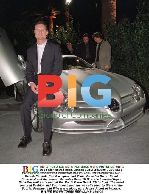 David Coulthard and Mercedes Benz 'SLR'