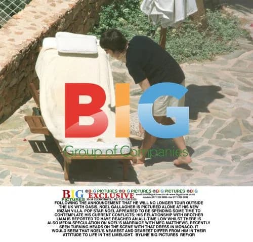 Noel Gallagher Alone at Ibizan Villa