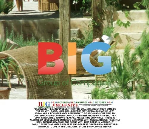 Noel Gallagher Alone at Ibizan Villa