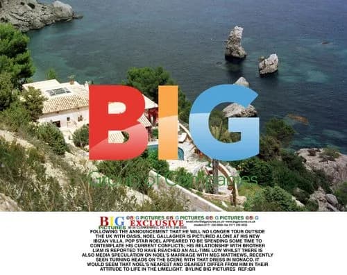 Noel Gallagher Contemplates at Ibizan Villa