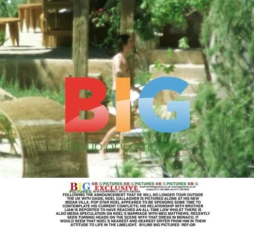 Noel Gallagher Alone at Ibizan Villa