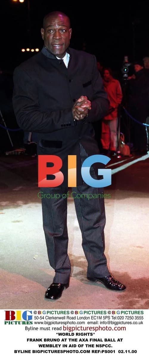 Frank Bruno at AXA Final Ball for NSPCC