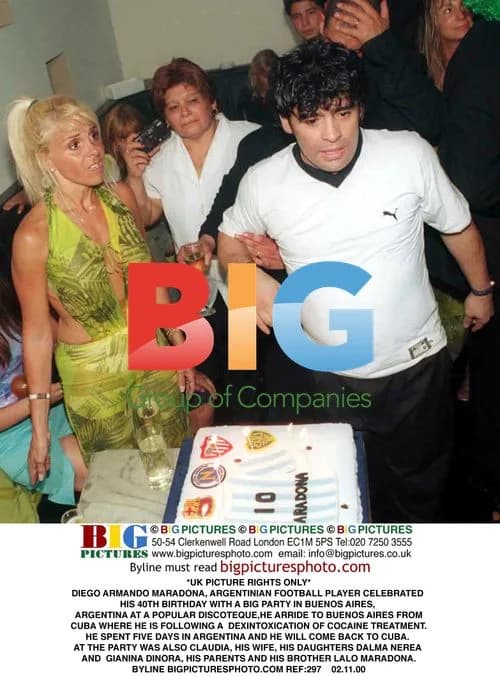 Diego Maradona celebrates 40th birthday in Buenos Aires