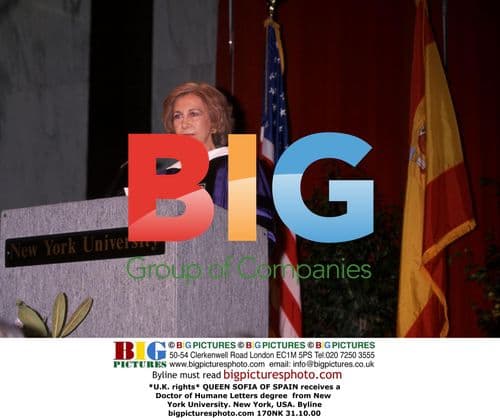 Queen Sofia receives honorary degree from NYU