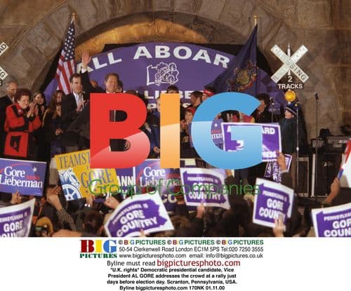 Al Gore Addresses Crowd Ahead of Election