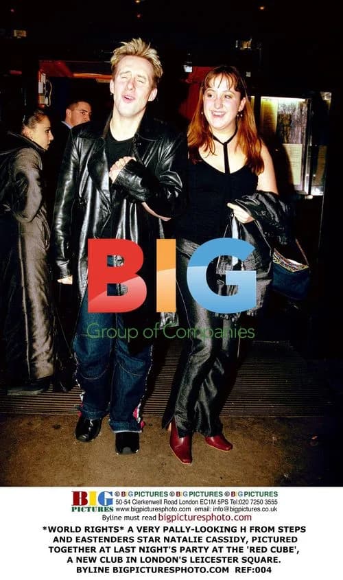 Natalie Cassidy and H from Steps at 'Red Cube' Party