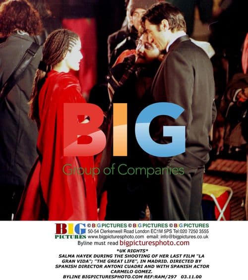 Salma Hayek on the set of 'The Great Life'