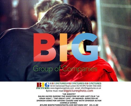 Salma Hayek on set of "La Gran Vida"