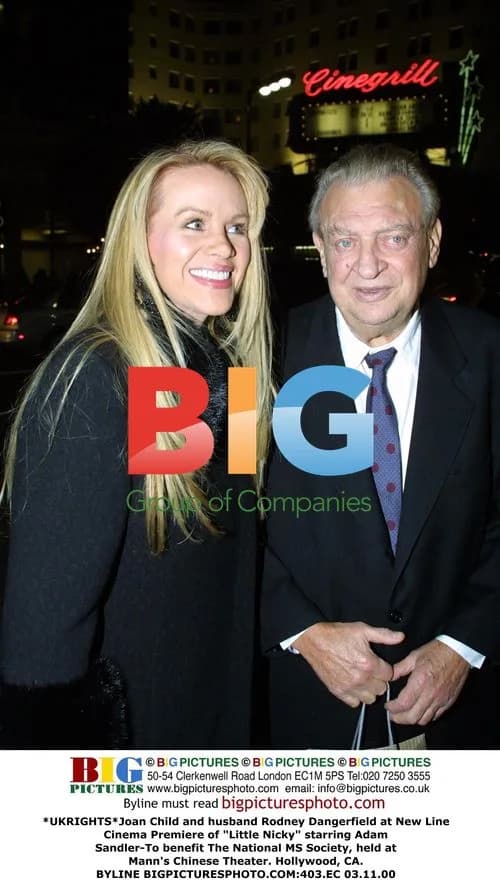 Joan Child and Rodney Dangerfield at "Little Nicky" Premiere