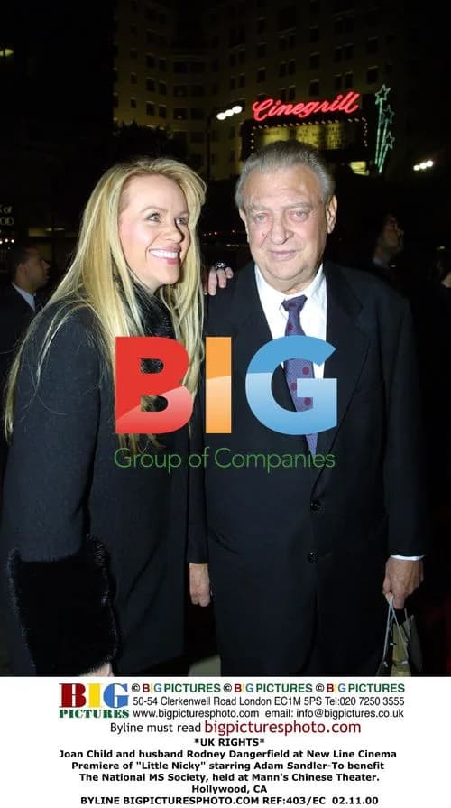 Joan Child & Rodney Dangerfield at "Little Nicky" Premiere