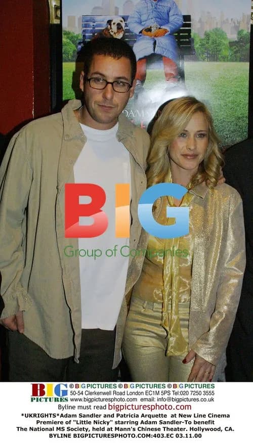 Adam Sandler and Patricia Arquette at "Little Nicky" Premiere