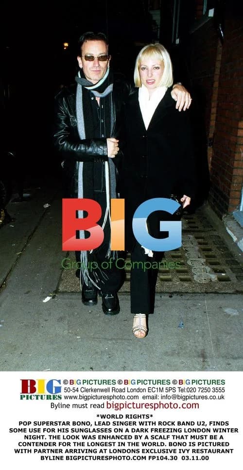 Bono Arrives at Ivy Restaurant in London