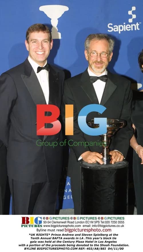 Prince Andrew and Steven Spielberg at BAFTA LA