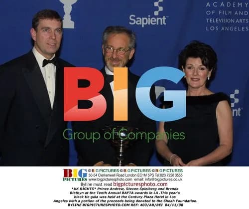 Prince Andrew, Spielberg and Blethyn at BAFTA LA