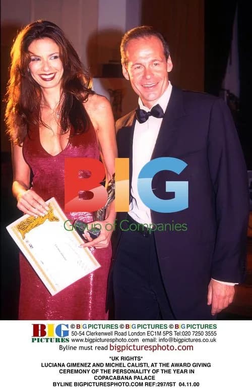 Luciana Gimenez and Michel Calisti at Personality of the Year