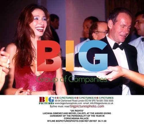 Luciana Gimenez and Michel Calisti at Personality of the Year