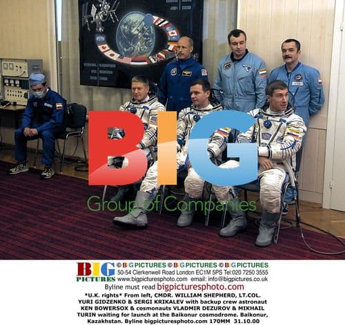 Cosmonauts Prepare for Soyuz Launch at Baikonur
