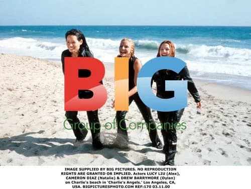 Charlie's Angels cast on beach