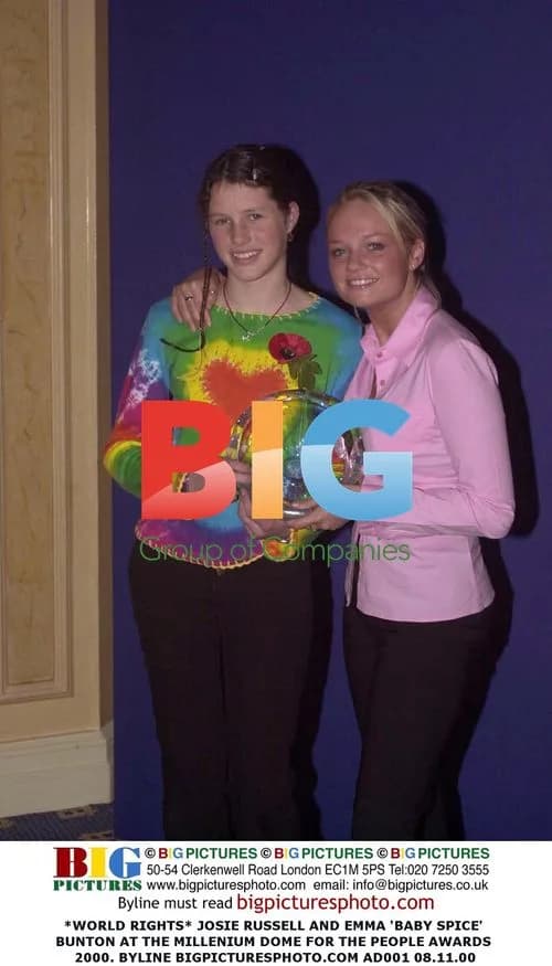 Josie Russell and Emma 'Baby Spice' Bunton at People Awards 2000