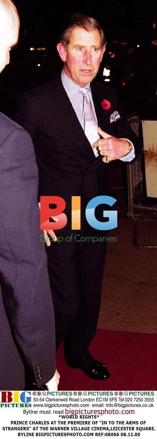 Prince Charles at premiere of "In to the Arms of Strangers"