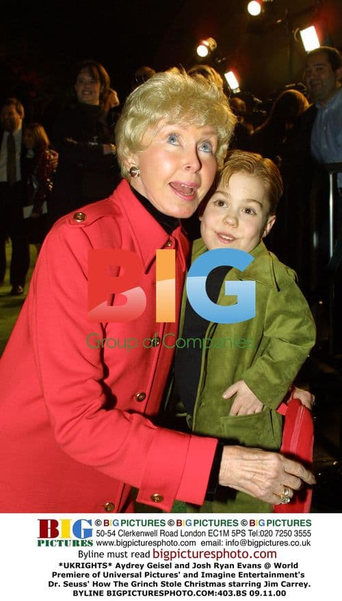 Aydrey Geisel and Josh Ryan Evans at 'Grinch' Premiere