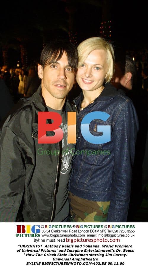 Anthony Keidis and Yohanna at Grinch Premiere