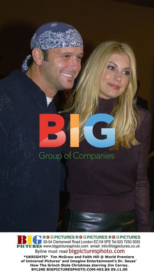 Tim McGraw and Faith Hill at How The Grinch Stole Christmas Premiere
