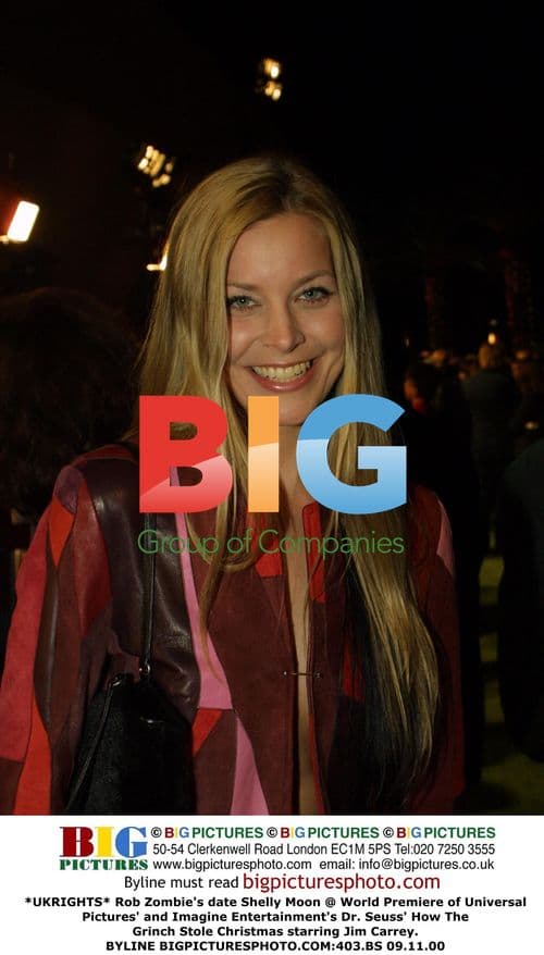 Rob Zombie's date Shelly Moon at Grinch Premiere