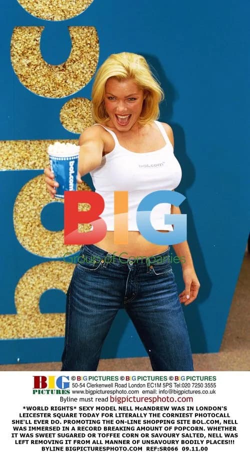 Nell McAndrew's Popcorn Photocall