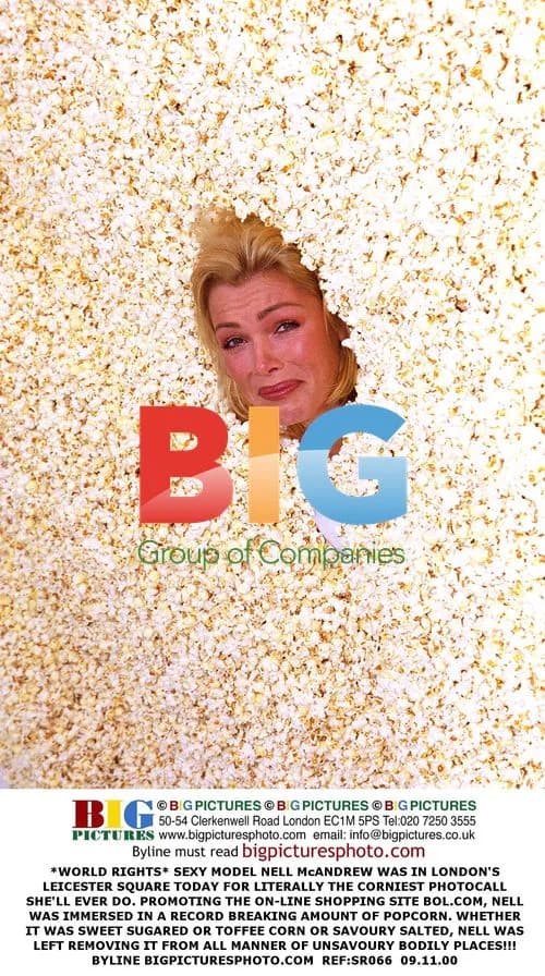 Nell McAndrew Poses in Popcorn