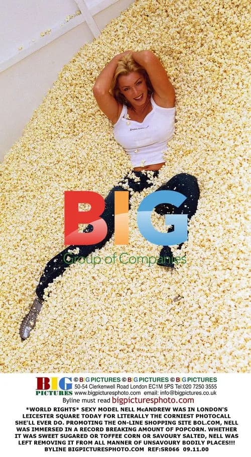 Nell McAndrew in Popcorn Photocall
